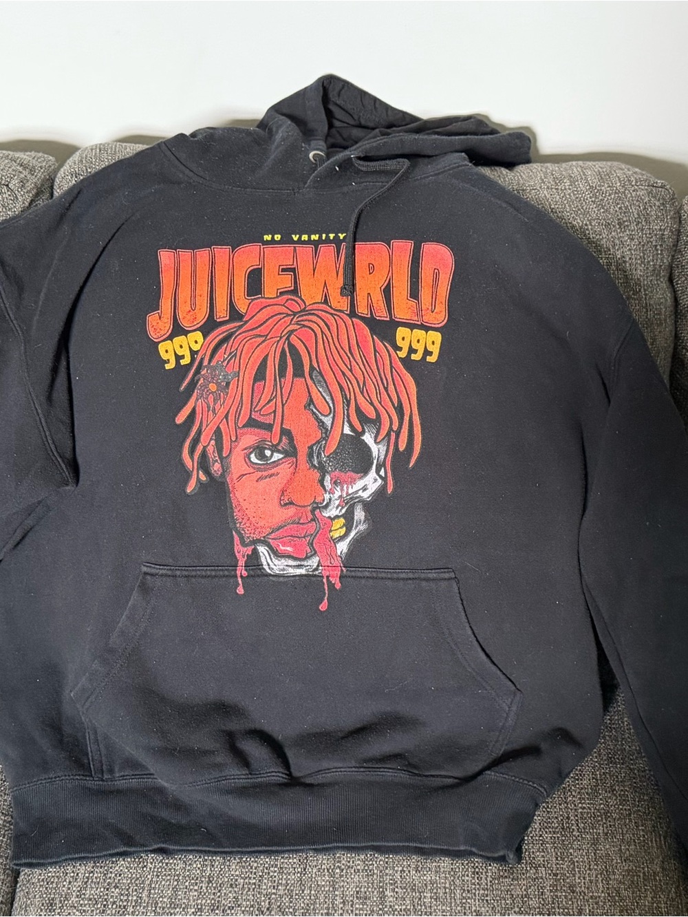 Black JuiceWRLD Graphic Crewneck Hoodie - Black